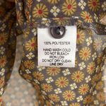 Nordstrom  Harlowe & Graham Small Gray/Green Floral Long Sleeve Button Shirt Top Photo 4