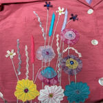 Alex Kim Vintage Blazer Jacket Floral 3D Art Sz 1X Pink Photo 13