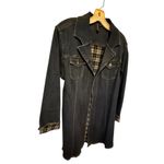 Heavyweight Denim Coat Flannel Lined Blue Size XL Photo 3