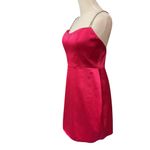 Ieena For Mac Duggal Rhinestone Strap Satin Lined Back Slit Mini Dress Sz 8 NWT Pink Photo 4