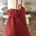 One Clothing Top Cropped Wrap Brown Rust Wrap L (Jrs) Festival Concert Casual Photo 5