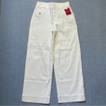 Spanx New  Stretch Twill Cropped Wide Leg Size XS Petite in Bright White Photo 1