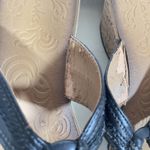 Clarks Mimmey Paige Black Leather Thong Cork Wedge Sandals Size 9 65269 **Flaw** Photo 7