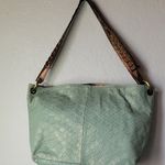 CECCONI PIERO Italy Leather Green Hand Bag Purse Photo 1