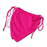 Good American Tiny Ties Bikini Bottom Hot Pink 3 US Large Photo 3