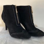 Tommy Hilfiger Black Suede Ankle Heels Booties Photo 5