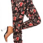 Torrid  Black Floral Jogger Pants Photo 0