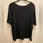 Torrid  Black Lace Trim Stretch V-Neck T-Shirt Size 4X New With Tag Photo 3