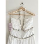 V. CHAPMAN NWT The Scarlette Halter Maxi Dress in White Size 6 Photo 5