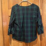 IZOD  women’s plaid 3/4 bell sleeve blouse size small. Photo 3