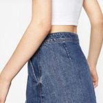 ZARA Zipper front denim mini skirt never worn  Photo 1