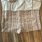Free People FP Movement Pleats And Thank You Skirt Skort Size Large Beige White Tan Photo 4