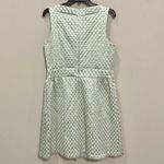 Ralph Lauren Lauren Cocktail Dress Brocade Metallic Aqua Blue & Gold Sz 14 Photo 6