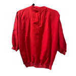 Vintage 80's New Wave Lightweight Duck Embroidered Shirt Size Medium Grandmacore Red Photo 5