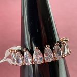 Bomb Party RBP5895 “Lively Experiences” Diamond CZ on Rose Gold Size 6 Ring NWT Photo 1