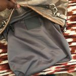 Coach F16618 Metallic Grey Silver Brown Leather Hobo Shoulder Hand Bag Purse. Measurements in pics. Photo 2
