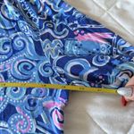 Lilly Pulitzer Womens Size Small Ruffle PJ Button Up Top Cosmic Kismet Blue Photo 6