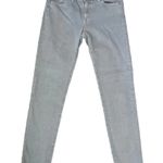 AG Adriano Goldschmied Gray Denim Stevie Ankle Zip Slim Straight Leg Jeans 27R Photo 11