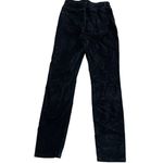 DL1961  Pants Womens‎ 27 Black Chrissy Ultra High Rise Instasculpt Velvet Skinny Photo 4