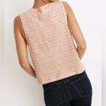 Madewell  Raw-Edge Hangout Muscle Tank Size XXS Linen/Cotton‎ Orange Multicolor Photo 1