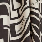 H&M Richard Allan x Calf Length Circle Skirt Midi Dress Black/Beige (Size 4) Photo 8