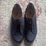 Samuel Hubbard Dark Blue Leather Sneakers 9.5 Featherlight Slip on Womens Shoe Photo 1