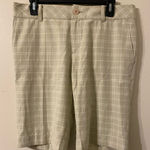 Ashworth Womens Beige White Plaid Golf Bermuda Shorts Size 6 11” Inseam Photo 0