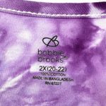 Bobbie Brooks Plus Size 2X Top Handmade Purple Tie Dye Sequin Short Sleeve 918 Photo 10