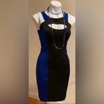 Guess Blue & Black Sleeveless Cutout Colorblock Bodycon Dress Sz. 2 Photo 1