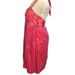 Candie's NEW Juniors Hot Pink Empire Waist Halter Dress Metallic Accents Size 3 Photo 7