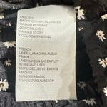 Elodie  Crop Top Women Small Black White Floral Puff Sleeve Square Neck Smocked Photo 5