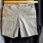 Hilary Radley Light Blue Bermuda Shorts with Pinstripes Photo 2