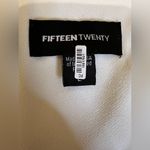Fifteen Twenty  White Tie Sleeve Blouse Size Large Photo 1
