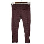 prAna  Red Naturale Printed Crop Athletic Leggings M Photo 13