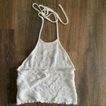 LA Hearts Shirred Sheer White Halter Top Size XS Photo 5