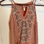 Xhilaration  Pink Embellished Peplum Camisole Photo 1