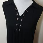 cupio black sleeveless tee shirt shift dress size XL Photo 2