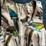 Milly  Isadora tropical birds sleeveless fitted gathered skirt racerback dress 2 Photo 6
