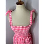 Tuckernuck Pomander Place Electric Pink Gingham Nellie Dress Small Photo 6