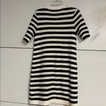 Sanctuary  WOMENS BUTTON FRONT KNIT BLACK WHITE STRIPE MINI DRESS SMALL Photo 5