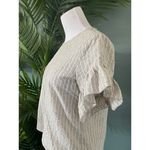 Drew Ruffle Sleeve Striped Blouse Photo 1