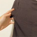 Lululemon Chocolate Brown Ribbed Soft Crop Top size XS/S Photo 5