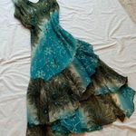 Revolve new with tags bead sequin rhinestone floral ruffle midi maxi length dress Photo 0