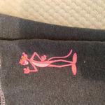 Pink Panther vtg dk gray flare leg low rise drawstring waist yoga pants. Size M. Size M Photo 8