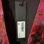 Steve Madden Azura Top Long Sleeve Floral Metallic Crepe Blouse Pink NWT Medium Photo 8