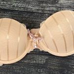 Felina  Nude 91084 Convertible Underwire Striped Bra 34B NEW Photo 0