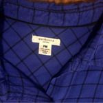 Westbound  Blue and Black Plaid Long-sleeved Button-up Size PM Photo 9