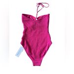 Seafolly  Australia Sea Dive Bandeau One Piece Swimsuit Fuchsia Rose Size 4 Photo 3