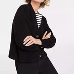 Macy's  ON • 34th Black Three-Button Cardigan | Size XL Photo 0