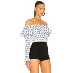 NWT Caroline Constas Lydia Top in blue toile print Size XS Photo 2